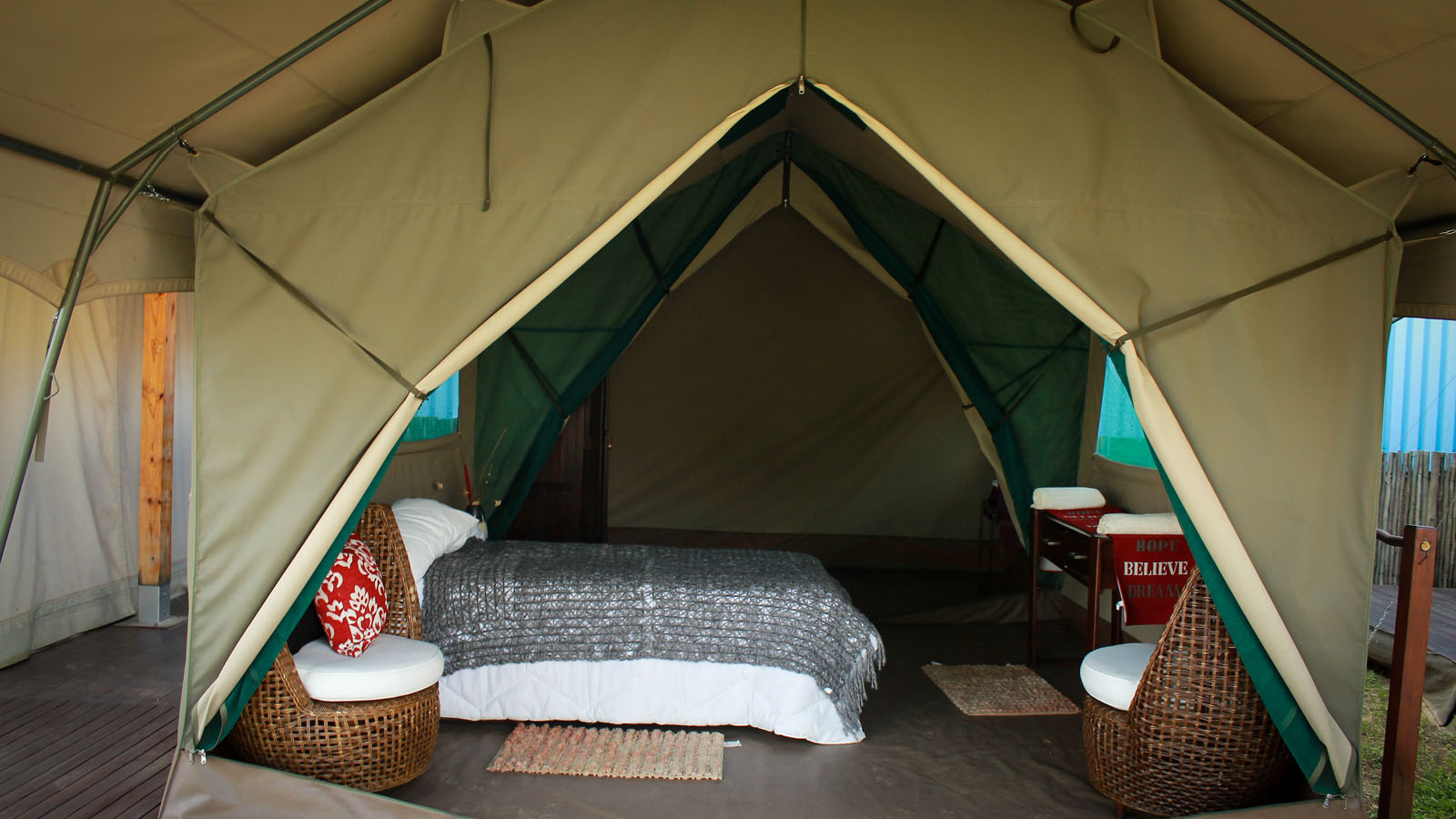 Bedroom in Echo 2200 tent